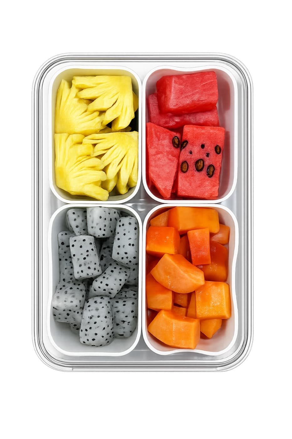 The Tropical Four fruit box – 3 Normal + 1 Exotic Fruit
